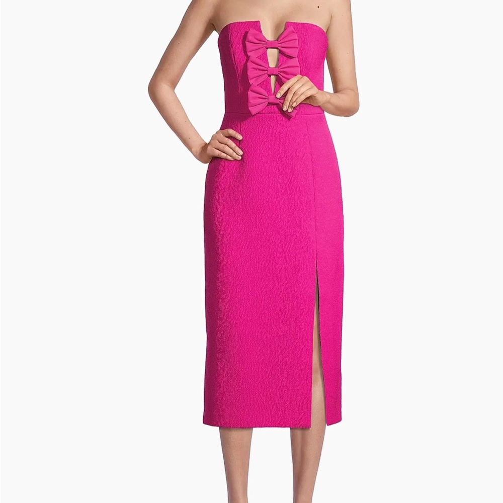 Rebecca Vallance Cecily Strapless Midi-Dress